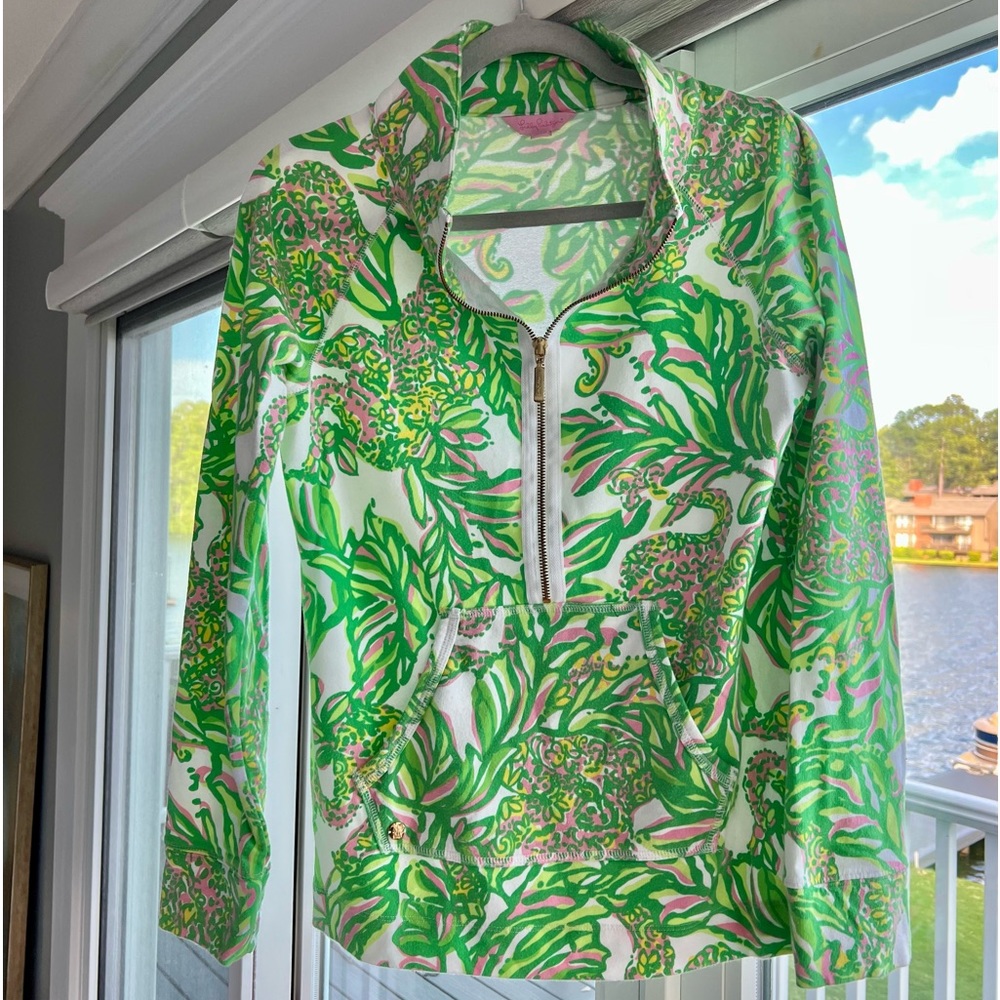 Lilly Pulitzer half zip popover